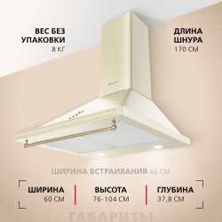 Каминная вытяжка Hansa OKC613RWH