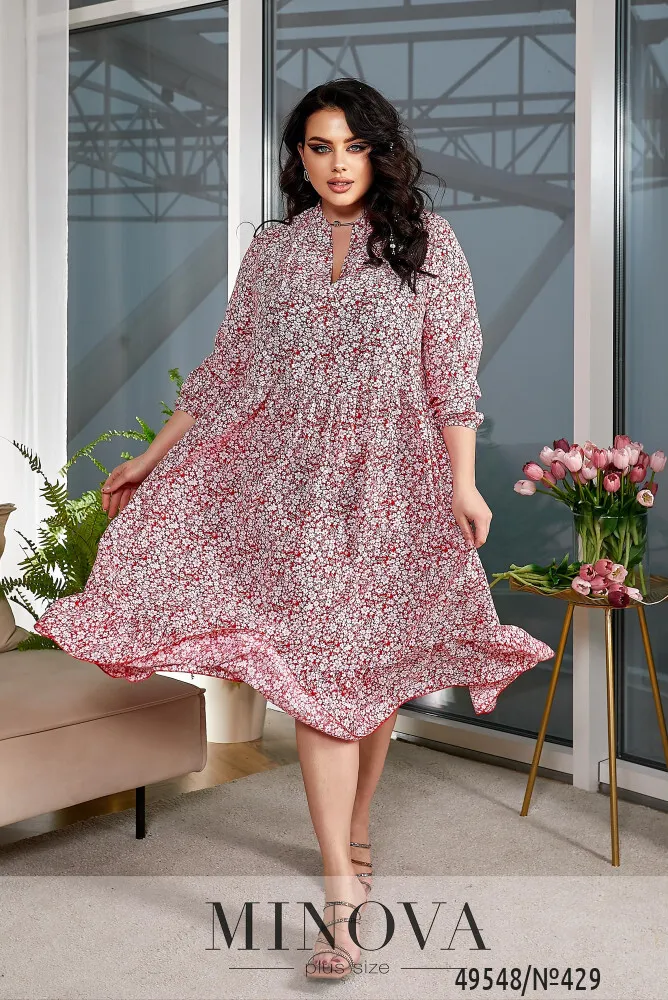 Платье 429-красный Minova