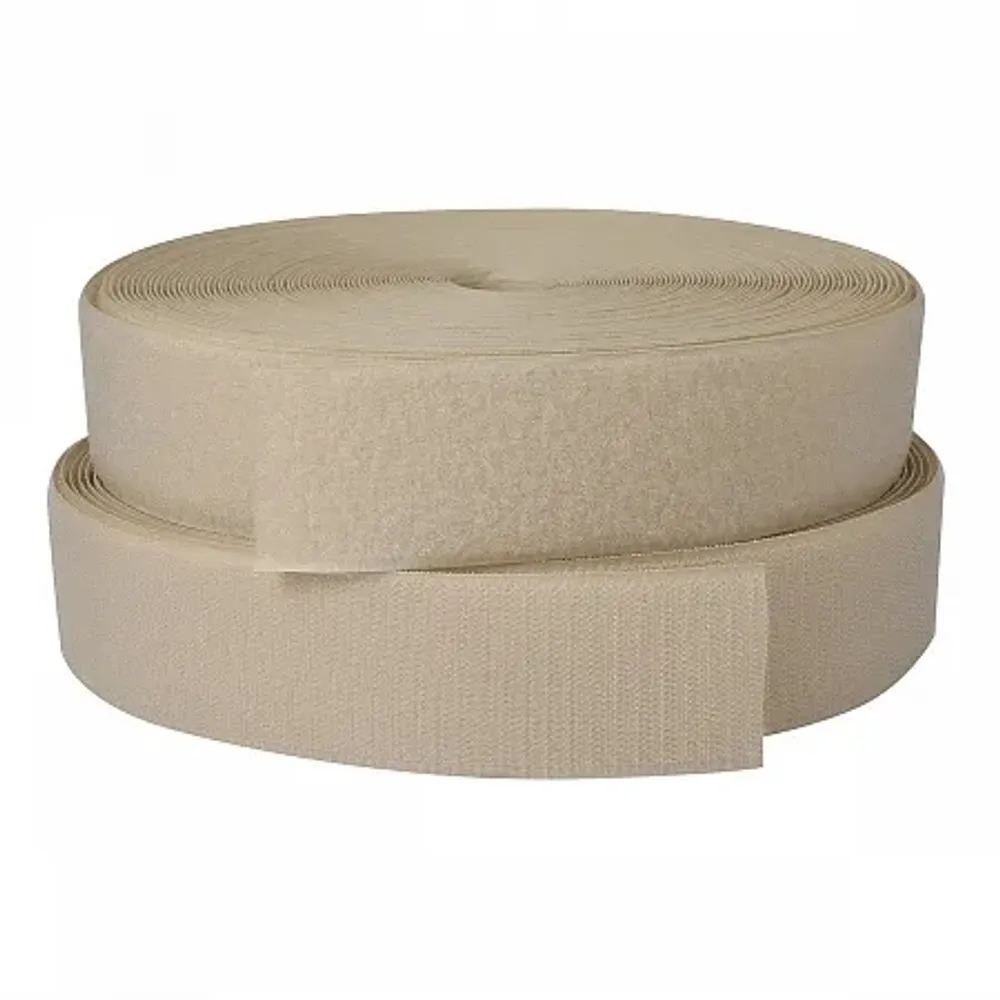 Велкро &quot;липучка&quot; комплект, ш. 2,5 см, св.бежевый