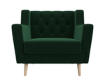 Кресло Брайтон Люкс, Зеленый, Велюр, 108892