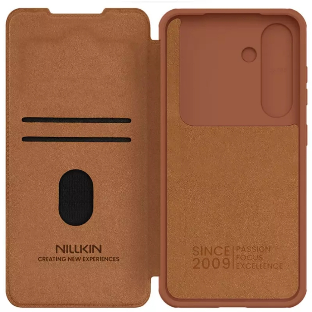 Кожаный чехол-книжка Nillkin Leather Qin Pro для Samsung Galaxy S25