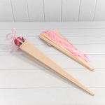 Коробка Ваза для цветов 6х6х60 см "Для одной розы" (Розовый)