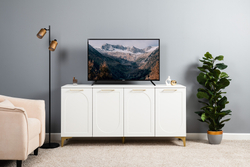 Монтесито Тумба под ТВ 16.67 Белый шагрень