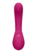 Розовый вибромассажер Miki со стимулятором клитора - 17 см. (Цвет: розовый)