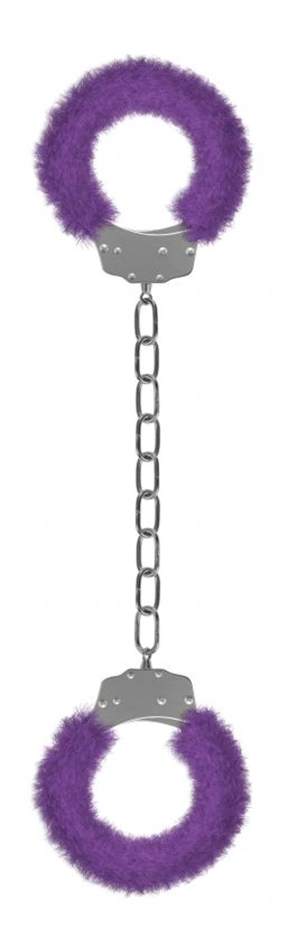 Кандалы с фиолетовым мехом Furry Ankle Cuffs (Цвет: фиолетовый)