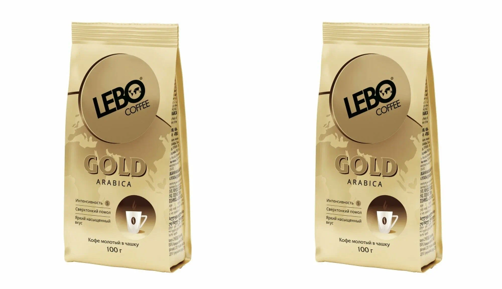 Кофе молотый для турки LEBO Gold 200 г 2шт