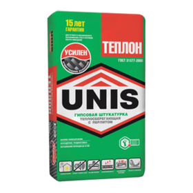 Штукатурка гипсовая Юнис Теплон Армированный 30 кг
