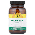Country Life, Acidophilus с пектином, 100 веганских капсул