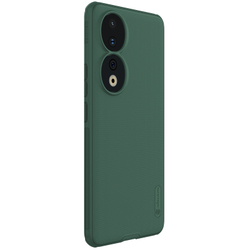 Чехол усиленный зеленого цвета от Nillkin для смартфона Honor 90, серия Super Frosted Shield Pro