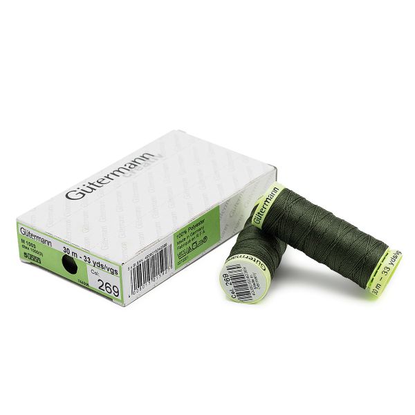 Нитки отделочные Gutermann Top Stitch 30 (30 метров), 5 кат. | 269 лишайник