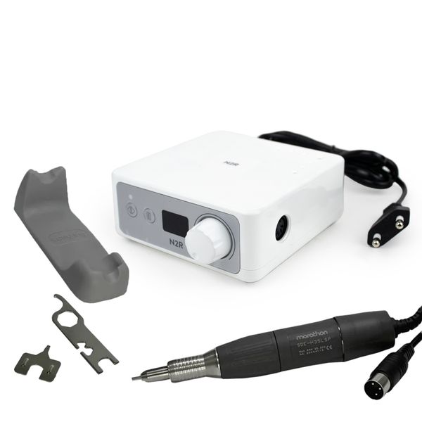 Аппарат для маникюра/педикюра Marathon N2R/H35LSP серебристый/черный без педали