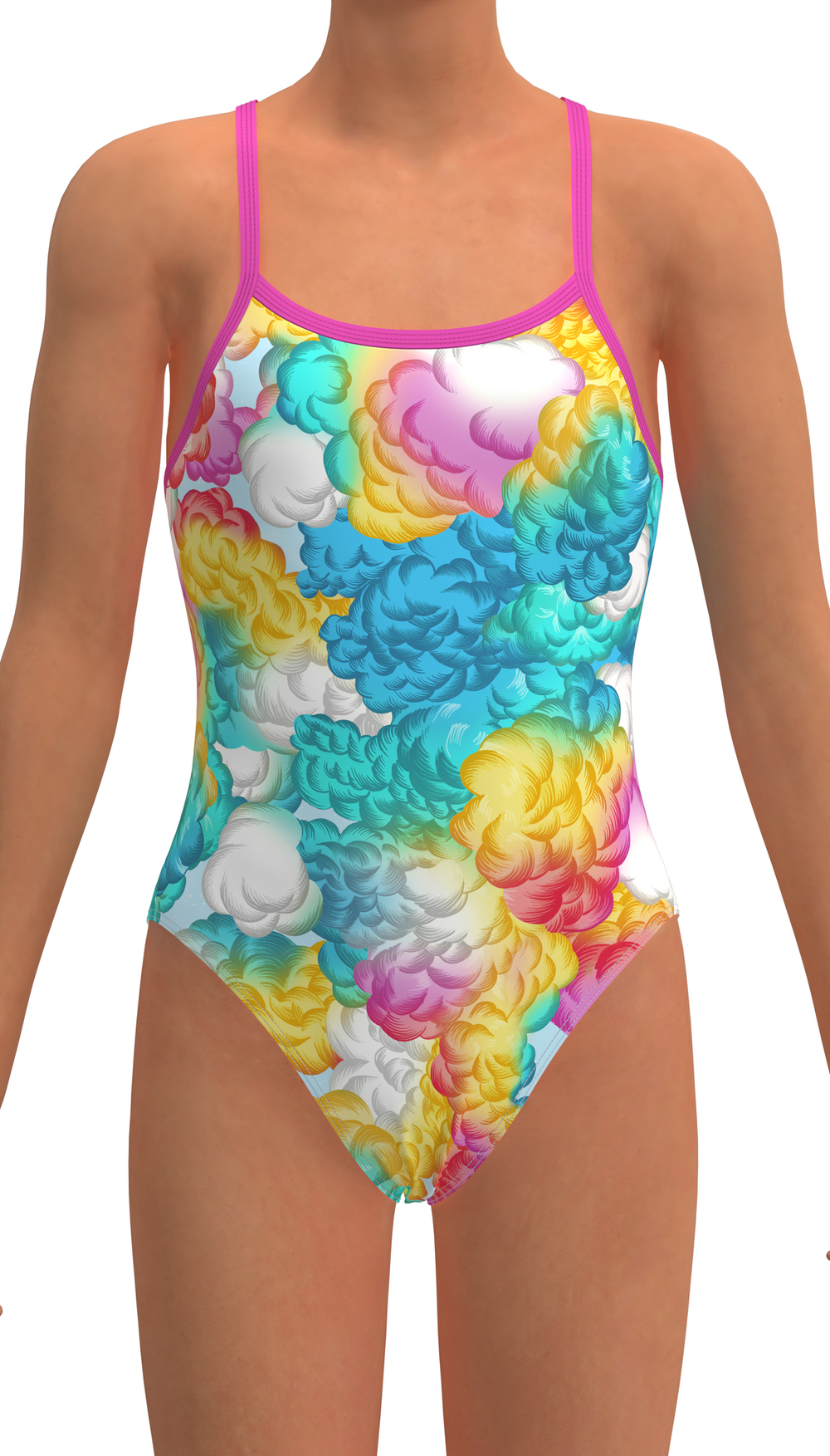 Купальник FUNKITA Girl's Cloudy Colours (Single Strap)