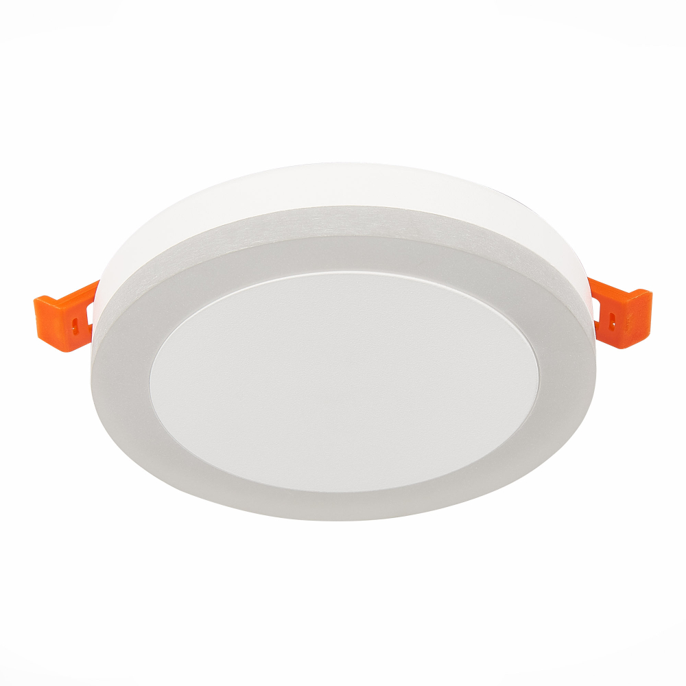 ST104.542.06 Светильник встраиваемый Белый LED 1*6W 4000K 468Lm Ra&gt;80 120° IP20 D110xH20 170-240V Встраиваемые светильники