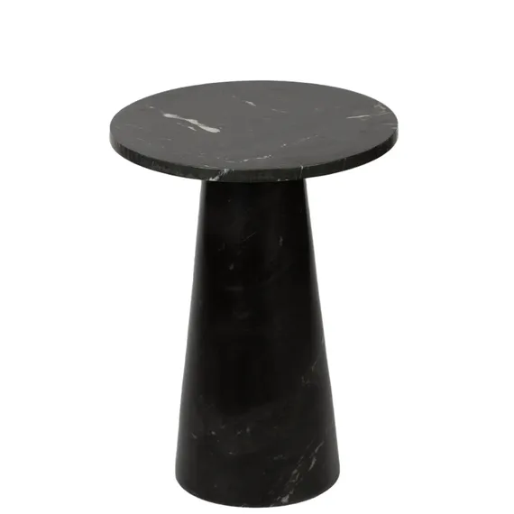 Кофейный стол Jed Ø45х60 см, черный индийский мрамор