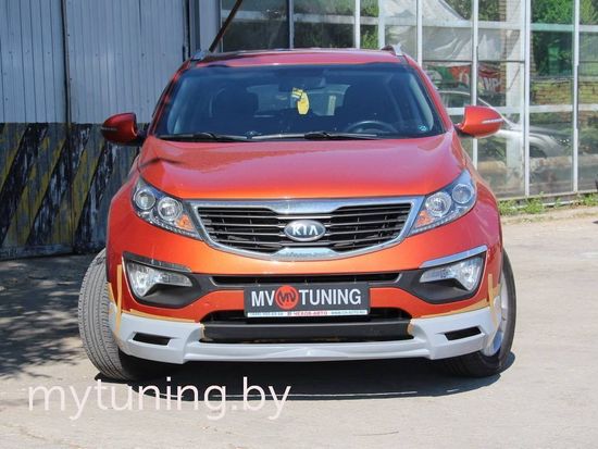 Накладка JSW переднего бампера для Kia Sportage III