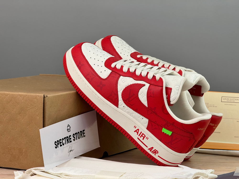 Nike Air Force 1 x Louis Vuitton Comet Red