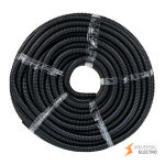 Труба гофр, ПНД с протяжкой d16 мм (25 м) черная EKF-Plast