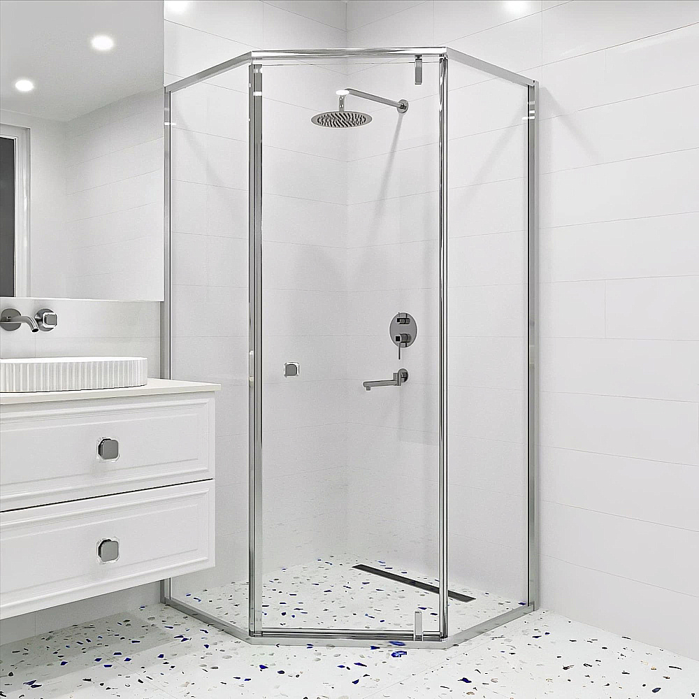 Душевой уголок RGW Hotel HO-088 350608800-11 100x100 стекло прозрачное/профиль хром