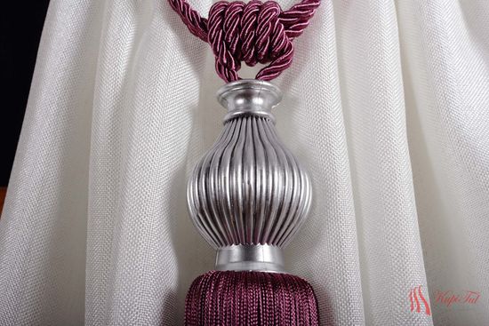 Подхваты-кисти для штор 2шт. тёмно-сиреневый