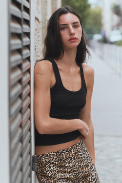 ZARA БРЮКИ КАПРИ, ЛЕОПАРДОВЫЙ
