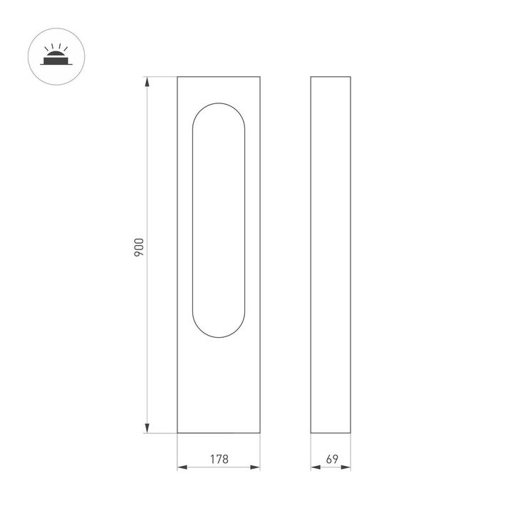 Уличный светодиодный светильник Arlight LGD-Muse-Boll-H900-12W Warm3000 037523