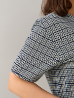 Туника Т-012/клеточкасиний-зеленая