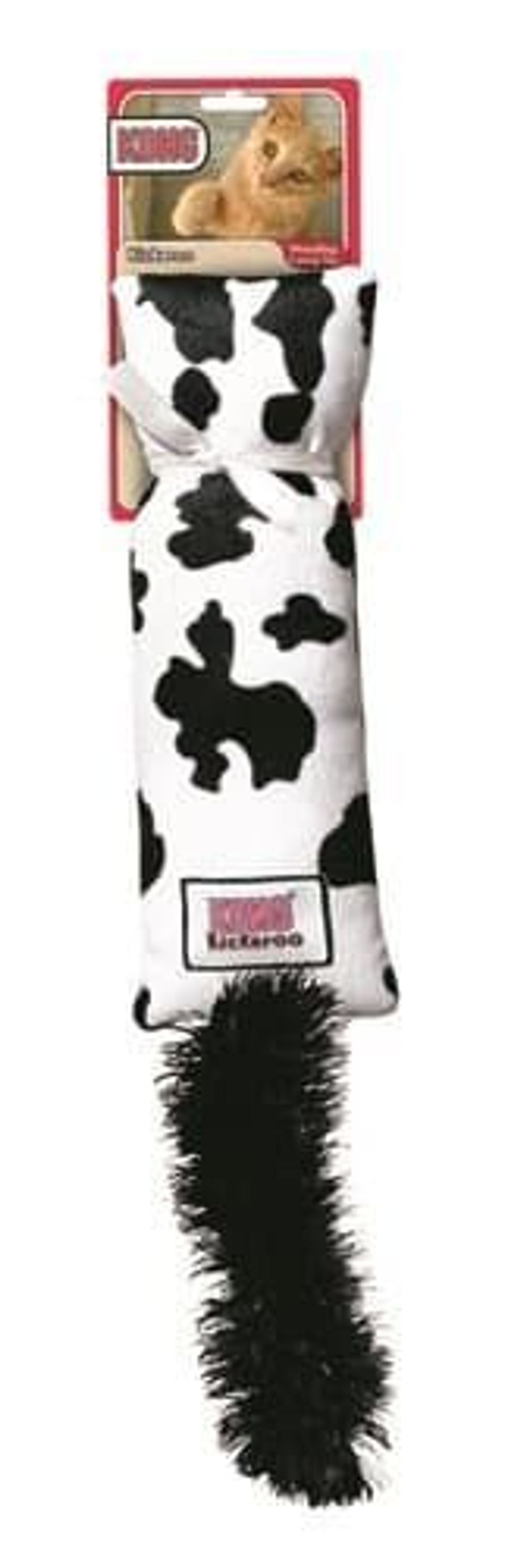 Kong игрушка для кошек "Кикеру" буренка цвета в ассортименте с кошачьей мятой