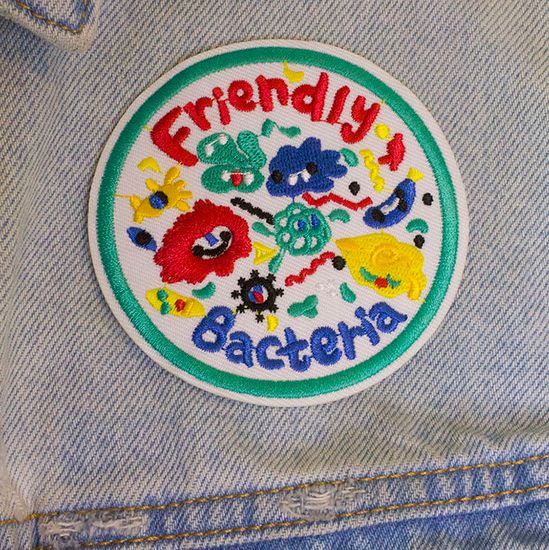 Нашивка на рюкзак и на одежду. Friendly Bacteria