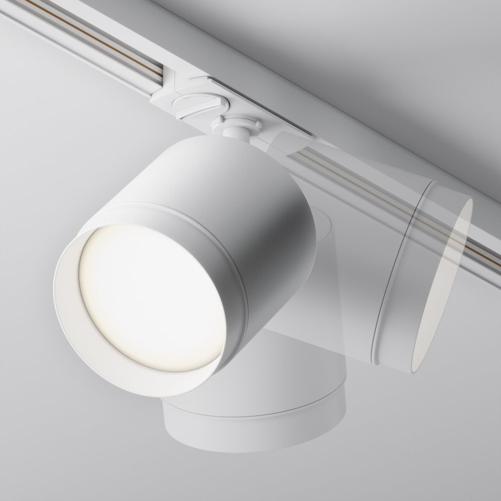 Трековый однофазный светильник Maytoni Unity Polar TR088-1-GX53-W