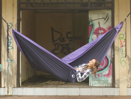 Гамак  двухместный Ticket to the Moon Original Hammock Navy Blue/Purple