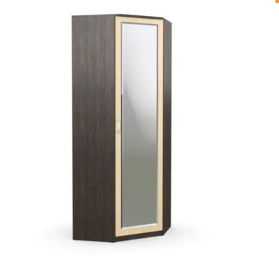 Шкаф угловой Дуэт Люкс с зеркалом венге/дуб