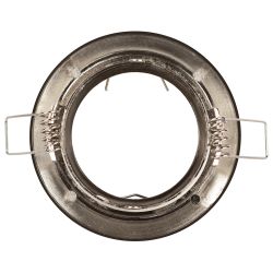 Встраиваемый светильник литой ЭРА KL1A SN/1 поворотный, MR16, 12V, 50W, сатин никель | Литые встраиваемые светильники