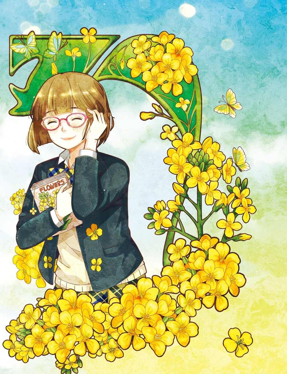 Girls and flowers. Part 1. Coloring Book
