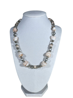 Комплект колье и серьги муранское стекло