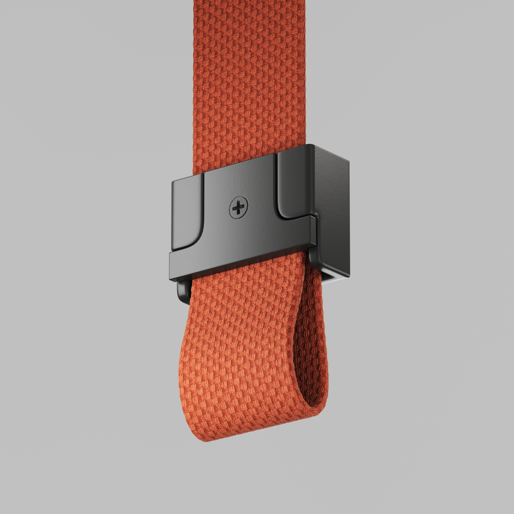 TR5519-BK Наконечник для трека-ремня Belty, серия Base с возможностью перегиба ремня, IP20, черный, пластик