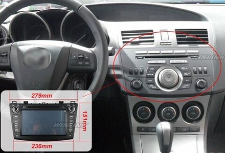 Магнитола для Mazda 3, Axela 2009-2013 - Roximo RD-2404D на Android 9/10, 8-ядер, 4ГБ-32ГБ