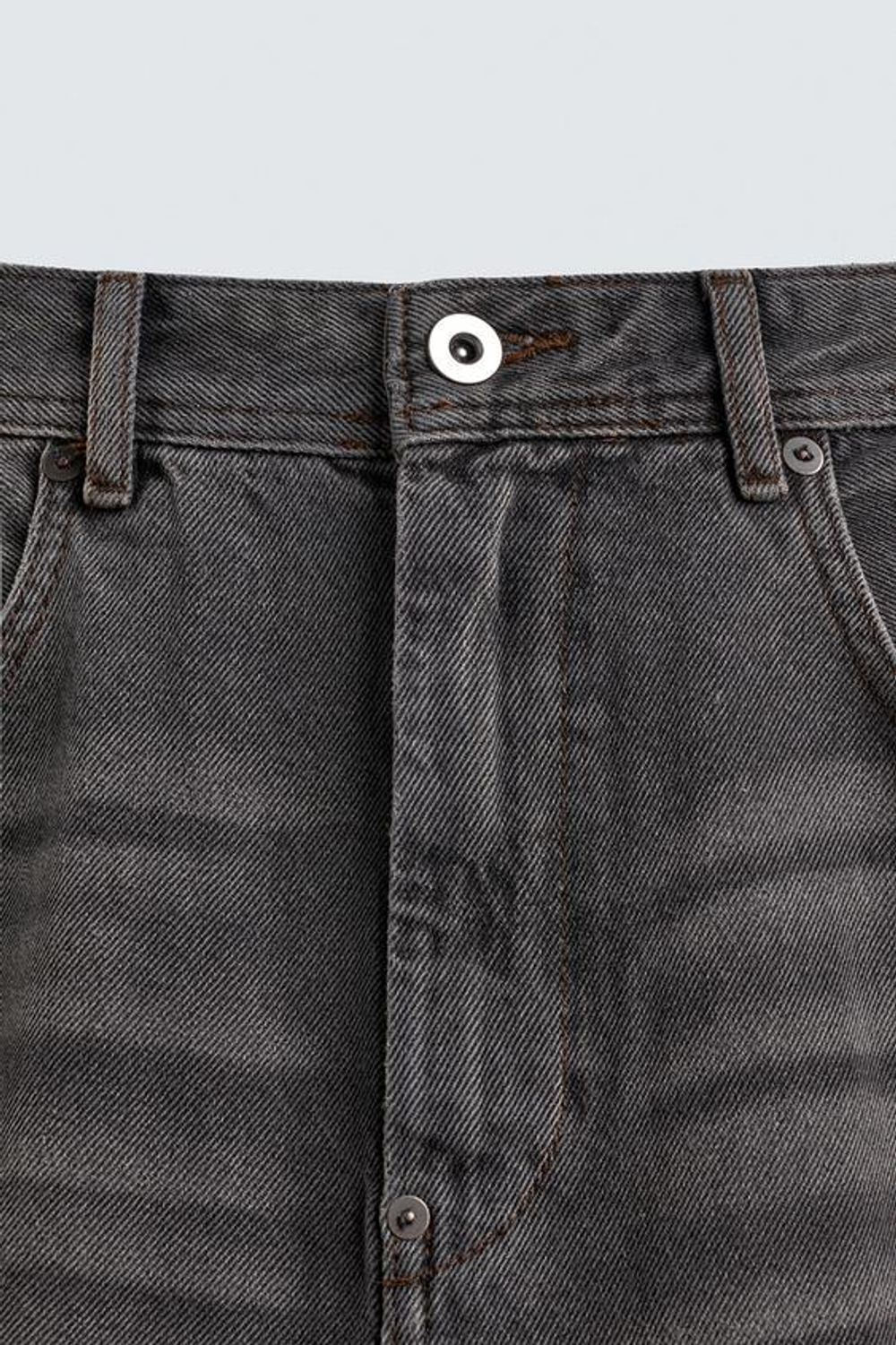 ZARA ДЖИНСЫ RELAXED FIT, УГОЛЬНЫЙ