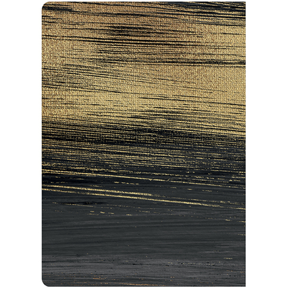 НОВИНКА! Блокнот "Gold Collection black" А5 96 листов, твердая ламинированная обложка соффтач с выборочным лаком