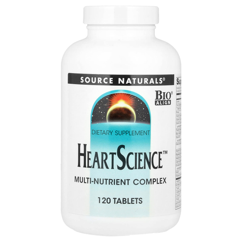 Source Naturals, Heart Science, комплекс мультинутриентов, 120 таблеток