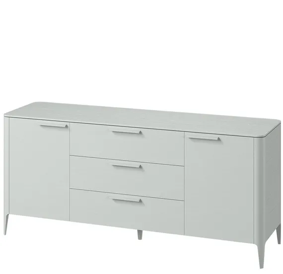 Тумба Type oak 2 двери 3 ящика (светло-серый RAL 7035)