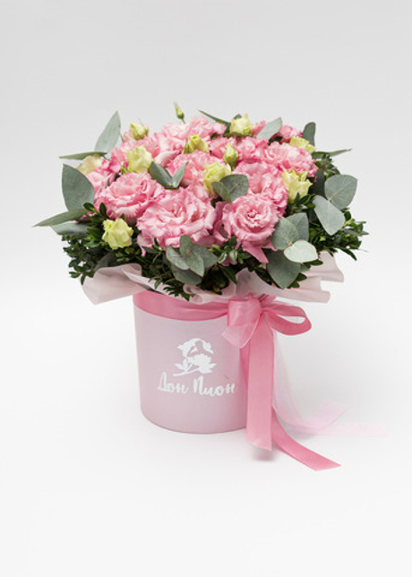 Коробочка c эустомой М #1