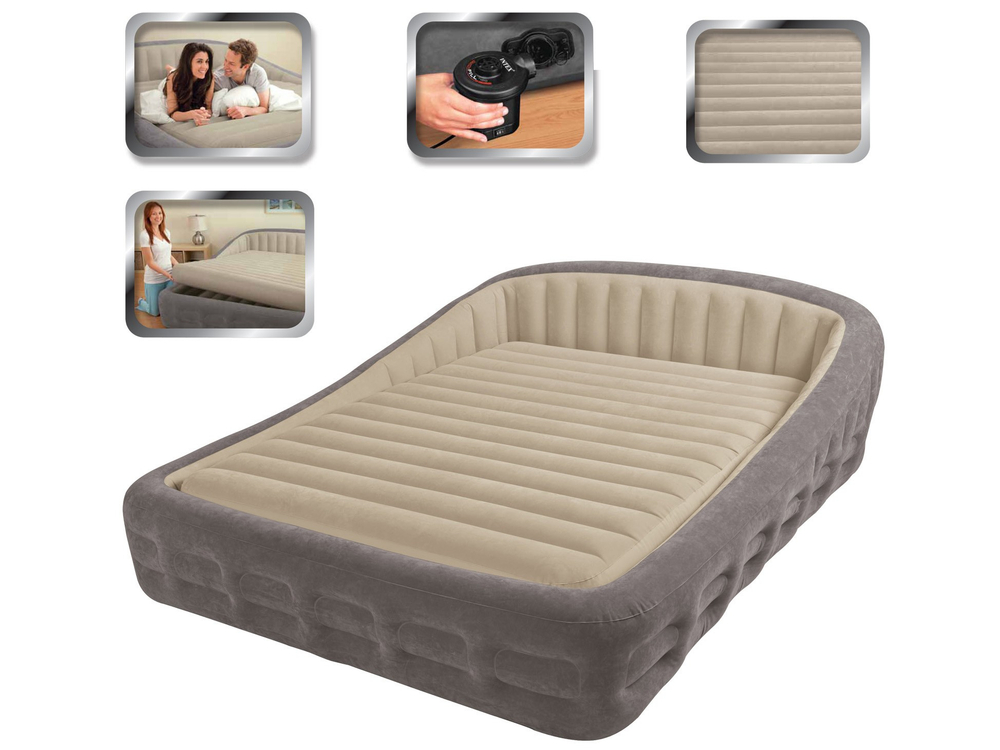 Надувная кровать Intex Queen Rising Comfort, 193x241x76см.