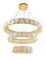 6029E/200W GOLD+CLEAR (1) Люстра (в 2-х коробках) NW