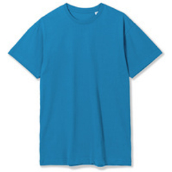 Футболка унисекс T-Bolka 180, бирюзовая