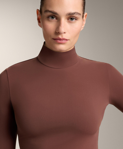 Oysho Термофутболка с длинным рукавом, терракотовый