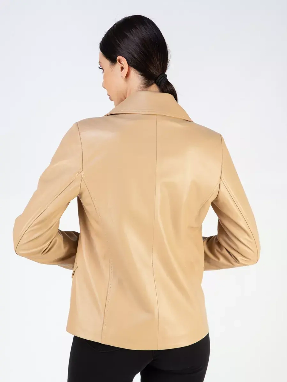 Куртка кожаная натуральная Турция блейзер