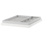 Выдвижная полка со вставкой - IKEA KOMPLEMENT, 50x58 см, белый КОМПЛИМЕНТ ИКЕА
