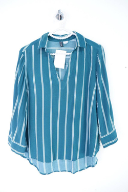 Блузка H&M в полоску, маркировка 36, визуально 42 размер