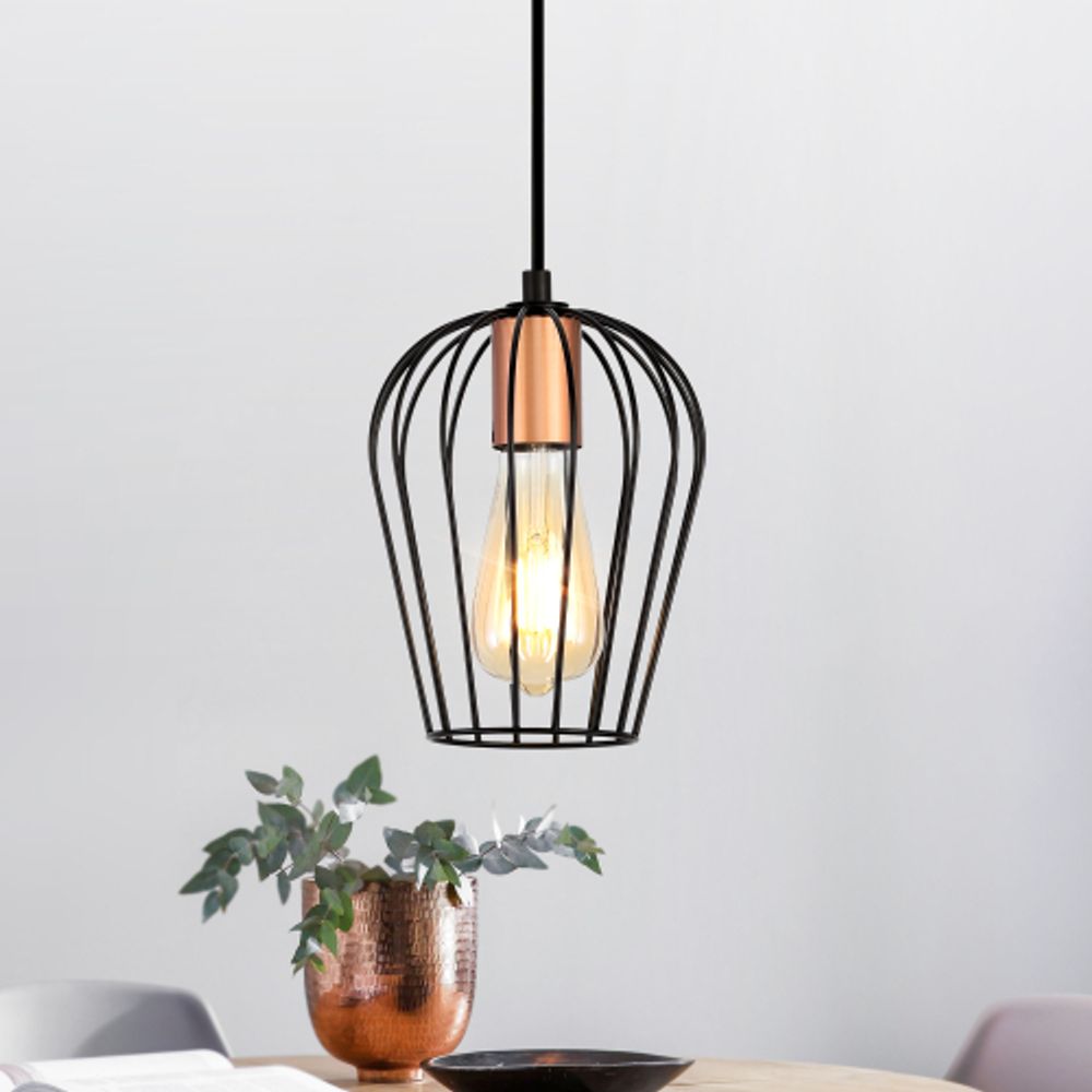 Светильник подвесной (подвес) Rivoli   5063-201 1 х E27 40 Вт лофт - кантри