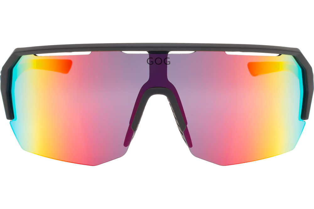 Спортивные очки GOG Bragi / Matt Black-Neon Orange / Red Lens